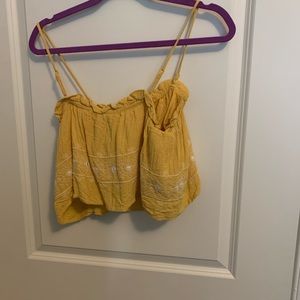 Gold Crop and Shorts Set